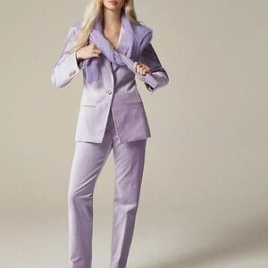 J Crew Lilac Haze Velvet Blazer Size 8